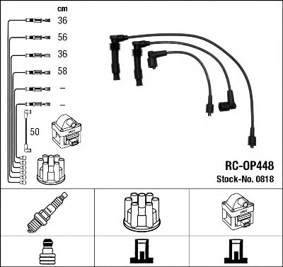 NGK 0818 Ignition Cable Kit